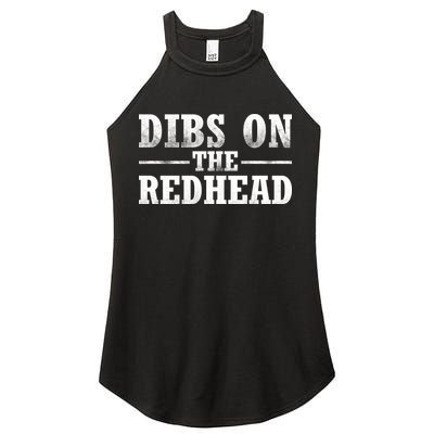 Dibs On The Redhead St. Patrick's Day Women's Perfect Tri Rocker Tank