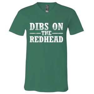 Dibs On The Redhead St. Patrick's Day V-Neck T-Shirt