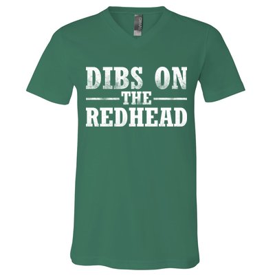Dibs On The Redhead St. Patrick's Day V-Neck T-Shirt