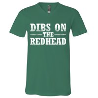 Dibs On The Redhead St. Patrick's Day V-Neck T-Shirt
