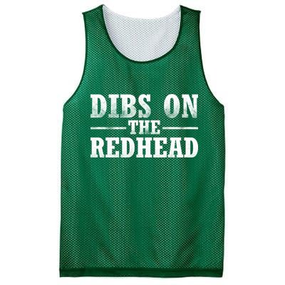 Dibs On The Redhead St. Patrick's Day Mesh Reversible Basketball Jersey Tank