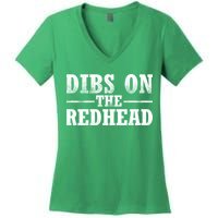 Dibs On The Redhead St. Patrick's Day Women's V-Neck T-Shirt