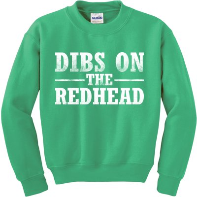 Dibs On The Redhead St. Patrick's Day Kids Sweatshirt
