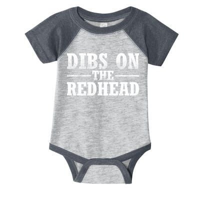 Dibs On The Redhead St. Patrick's Day Infant Baby Jersey Bodysuit