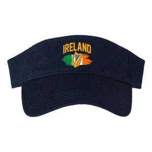 Distressed Ireland Coat Of Arms Harp Flag Valucap Bio-Washed Visor