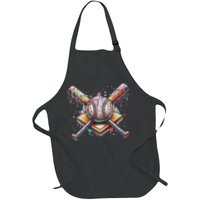 Drip Ice Cream Dripping Baseball Player Apron