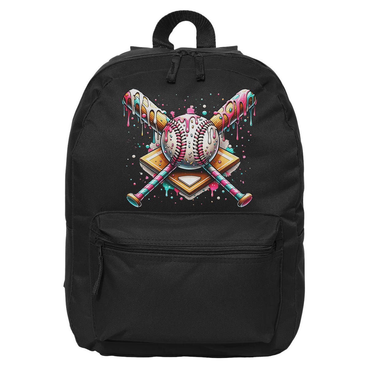 Drip Ice Cream Dripping Baseball Player 16 in Basic Backpack