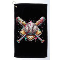 Drip Ice Cream Dripping Baseball Player Golf Towel