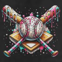 Drip Ice Cream Dripping Baseball Player Golf Towel