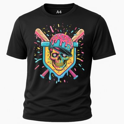 Drip Ice Cream Skull Performance Shirt