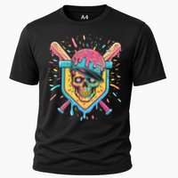 Drip Ice Cream Skull Cooling Performance Crew T-Shirt