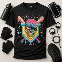 Drip Ice Cream Skull Cooling Performance Crew T-Shirt