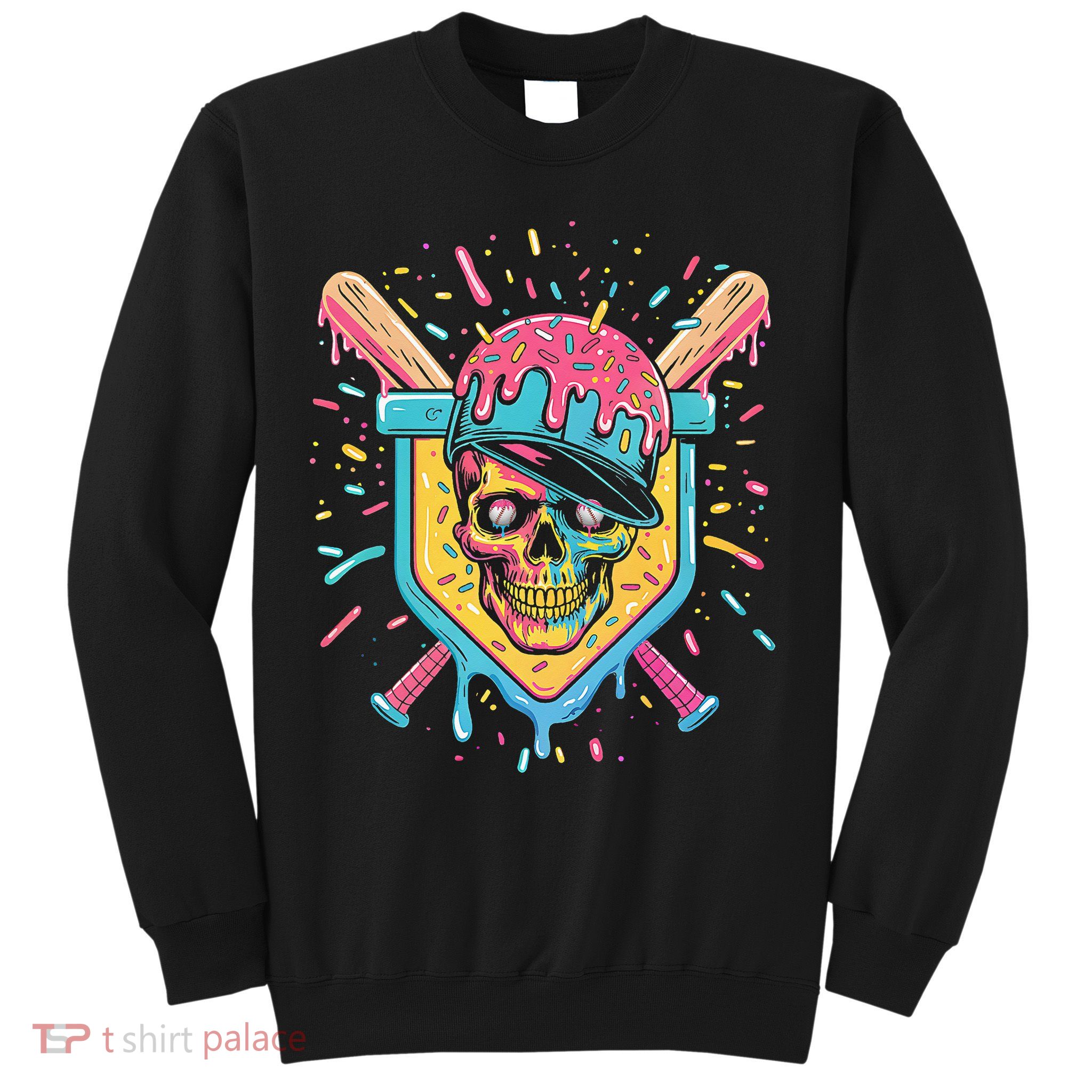 Drip Ice Cream Skull Sweatshirt