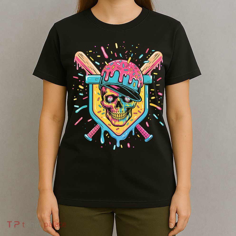 Drip Ice Cream Skull T-Shirt