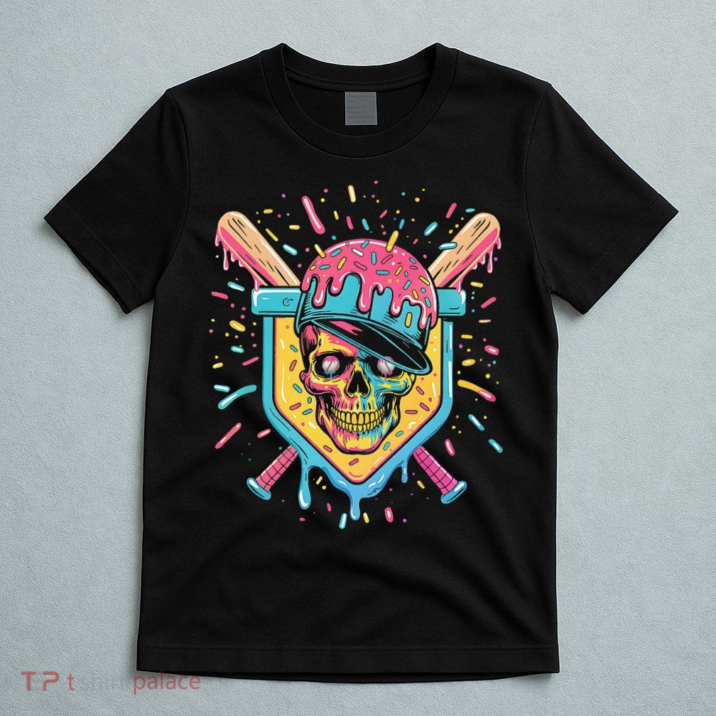 Drip Ice Cream Skull T-Shirt