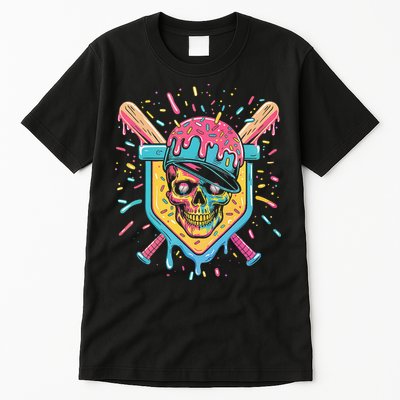 Drip Ice Cream Skull Tall T-Shirt