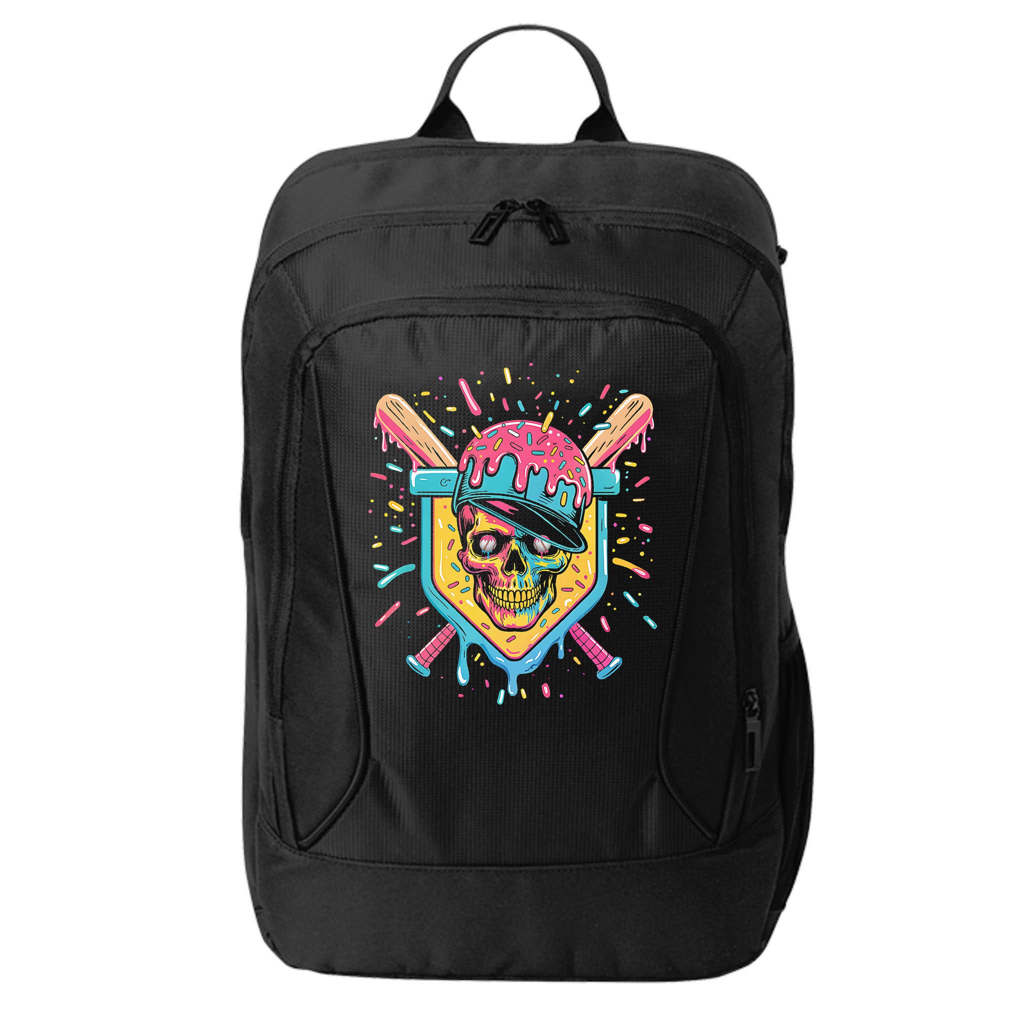 Drip Ice Cream Skull City Backpack