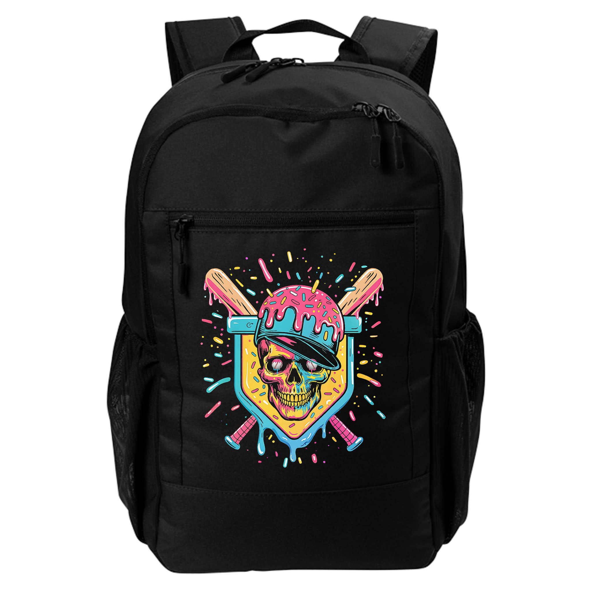 Drip Ice Cream Skull Backpack