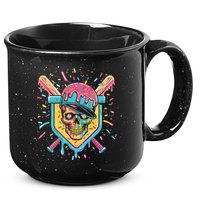 Drip Ice Cream Skull 15oz Campfire Ceramic Mug