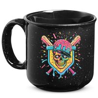 Drip Ice Cream Skull 15oz Campfire Ceramic Mug