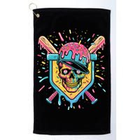 Drip Ice Cream Skull Golf Towel
