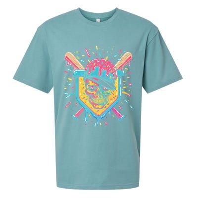 Drip Ice Cream Skull Sueded Cloud Jersey T-Shirt