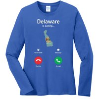 Delaware Is Calling Gift Ladies Long Sleeve Shirt