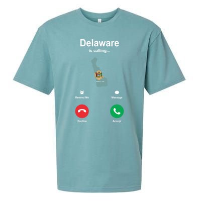 Delaware Is Calling Gift Sueded Cloud Jersey T-Shirt