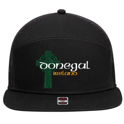 Donegal Ireland County Celtic Gaelic Football And Hurling Gift 7 Panel Mesh Trucker Snapback Hat