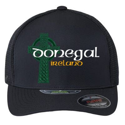 Donegal Ireland County Celtic Gaelic Football And Hurling Gift Flexfit Unipanel Trucker Cap