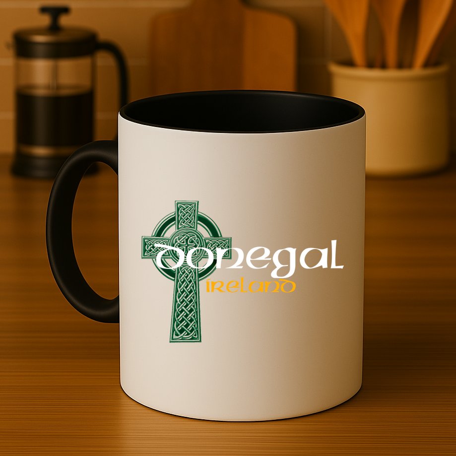 Donegal Ireland County Celtic Gaelic Football And Hurling Gift Mug