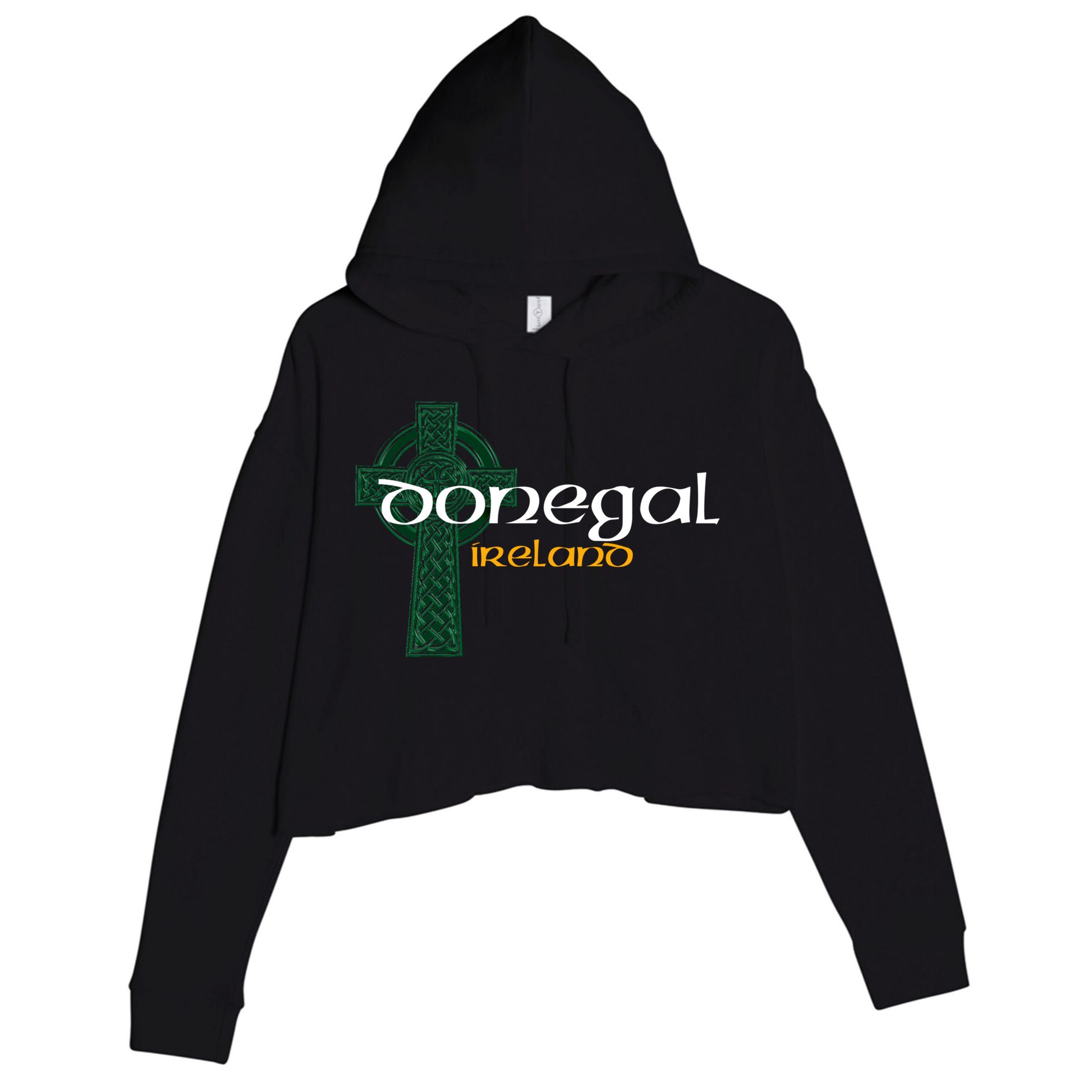 Donegal Ireland County Celtic Gaelic Football And Hurling Gift Crop Fleece Hoodie