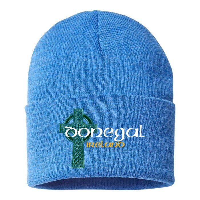 Donegal Ireland County Celtic Gaelic Football And Hurling Gift Sustainable Knit Beanie