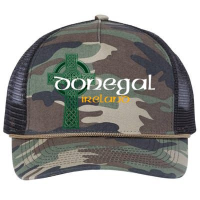 Donegal Ireland County Celtic Gaelic Football And Hurling Gift Retro Rope Trucker Hat Cap