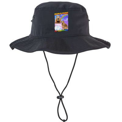 Death Is Coming Eat Trash Be Free Capibara Bucket Hat