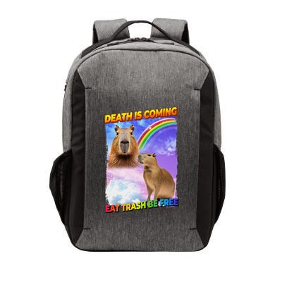 Death Is Coming Eat Trash Be Free Capibara Vector Backpack