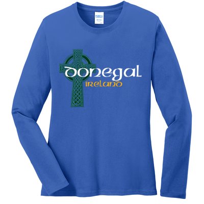 Donegal Ireland County Celtic Gaelic Football And Hurling Cool Gift Ladies Long Sleeve Shirt