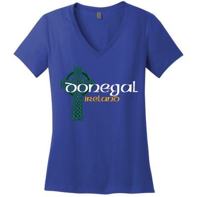 Donegal Ireland County Celtic Gaelic Football And Hurling Cool Gift Women's V-Neck T-Shirt