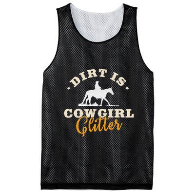 Dirt Is Cowgirl Funny Cattle Rancher Joke Mesh Reversible Basketball Jersey Tank
