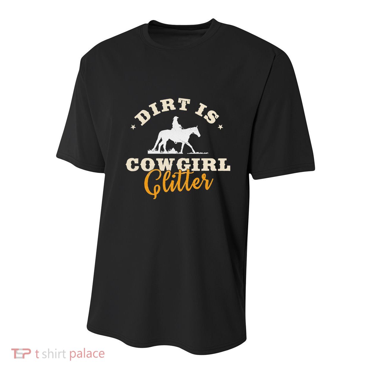 Dirt Is Cowgirl Funny Cattle Rancher Joke Youth Performance Sprint T-Shirt