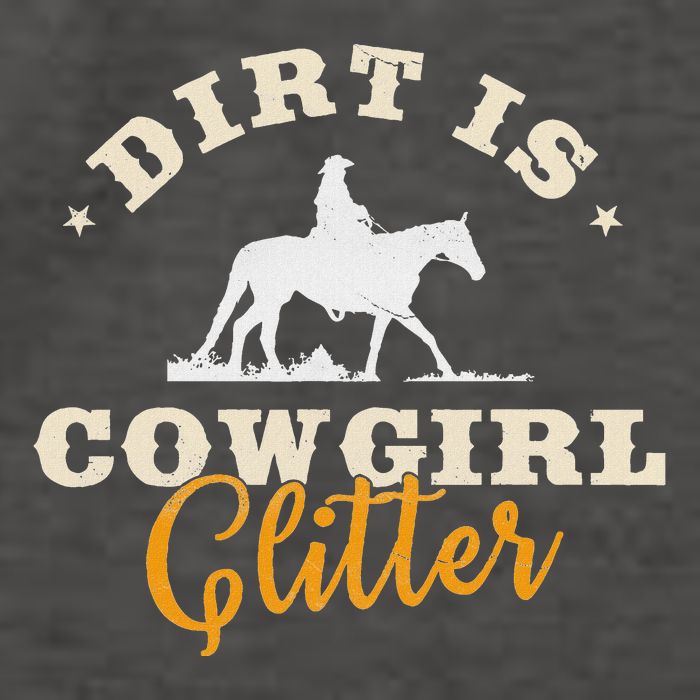 Dirt Is Cowgirl Funny Cattle Rancher Joke Vector Backpack