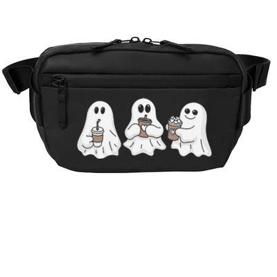 Drinking Ice Coffee Latte Beverage Ghost Halloween Crossbody Pack