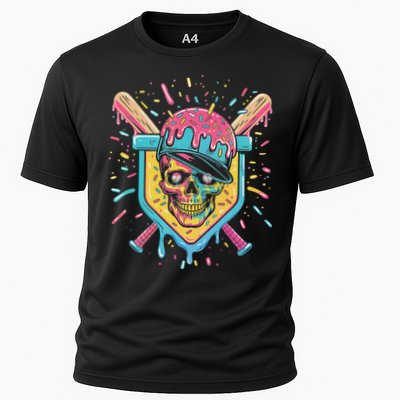 Drip Ice Cream Skull Performance Shirt