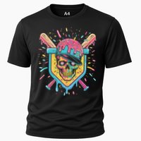 Drip Ice Cream Skull Cooling Performance Crew T-Shirt