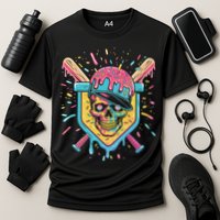 Drip Ice Cream Skull Cooling Performance Crew T-Shirt
