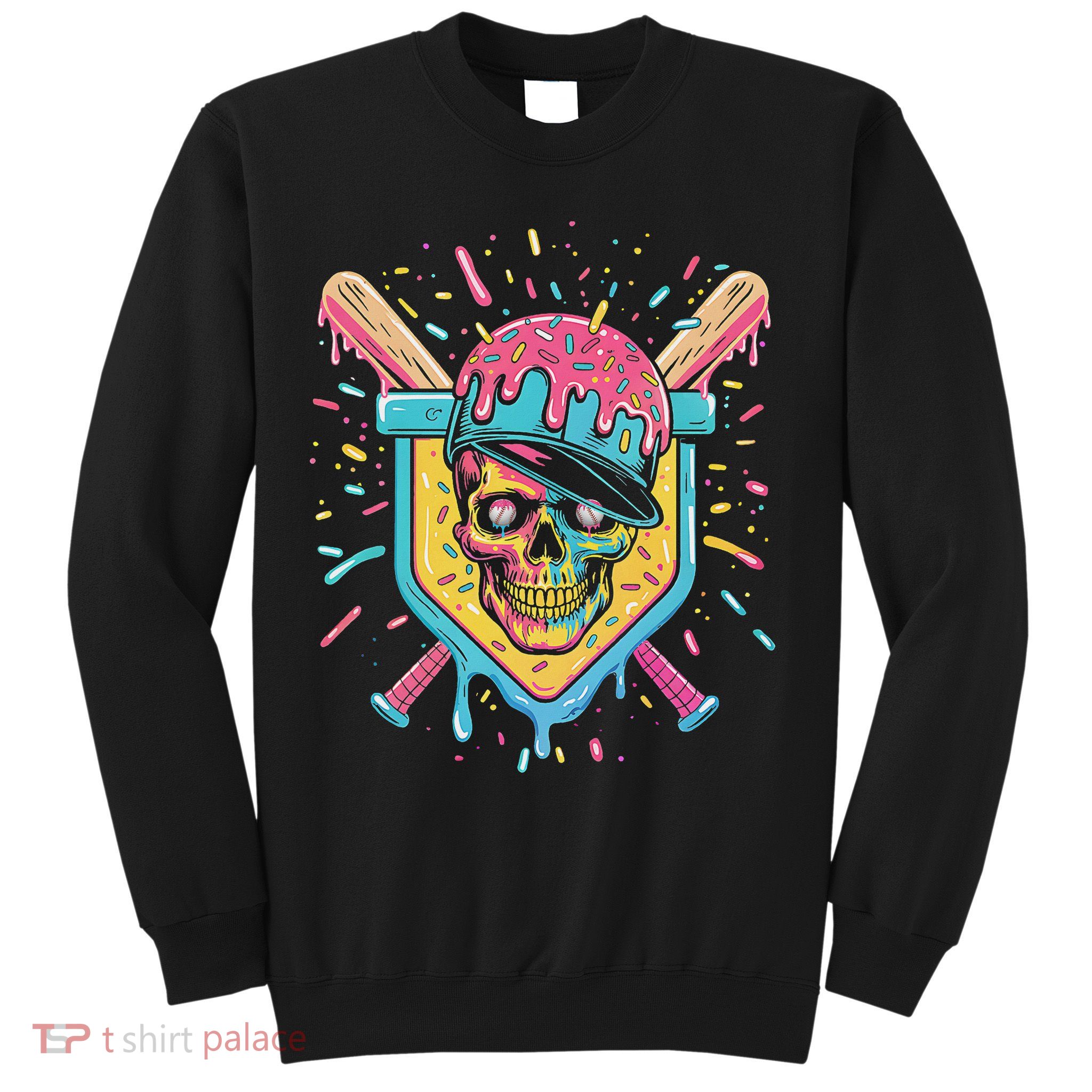 Drip Ice Cream Skull Sweatshirt
