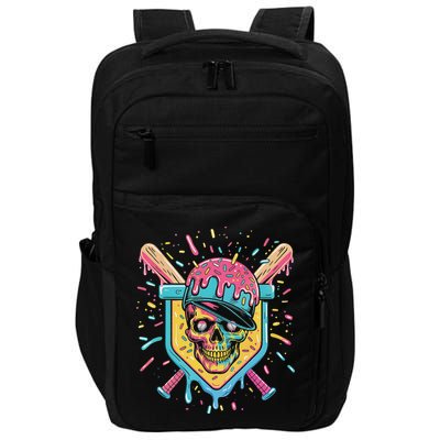 Drip Ice Cream Skull Impact Tech Backpack