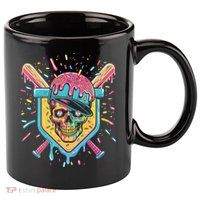 Drip Ice Cream Skull 11oz C Handle Ceramic Mug