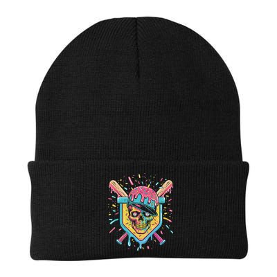 Drip Ice Cream Skull Beanie