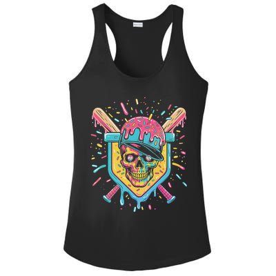 Drip Ice Cream Skull Ladies PosiCharge Competitor Racerback Tank